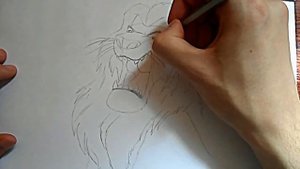 Видео: как нарисовать льва?