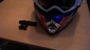 Крепление GoPro камеры на кросс шлем