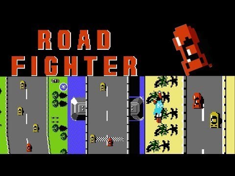 Road Fighter обзор игры гонки Dendy Денди NES Nintendo Famicom