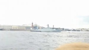 Парад ВМФ в Санкт-Петербурге. Демонстрация военного флота