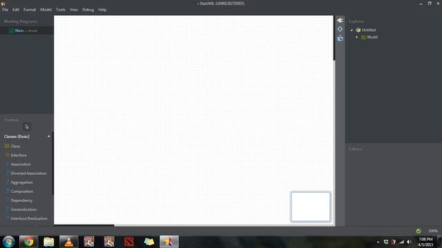 StarUML revese code Java to UML смотреть онлайн