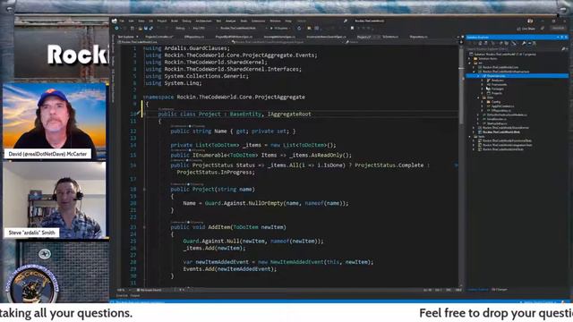 Rockin' The Code World with dotNetDave ft. Steve "ardalis"  Ep. 28