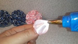 Суперские шарики-бантики из лент. Канзаши.  Kanzashi