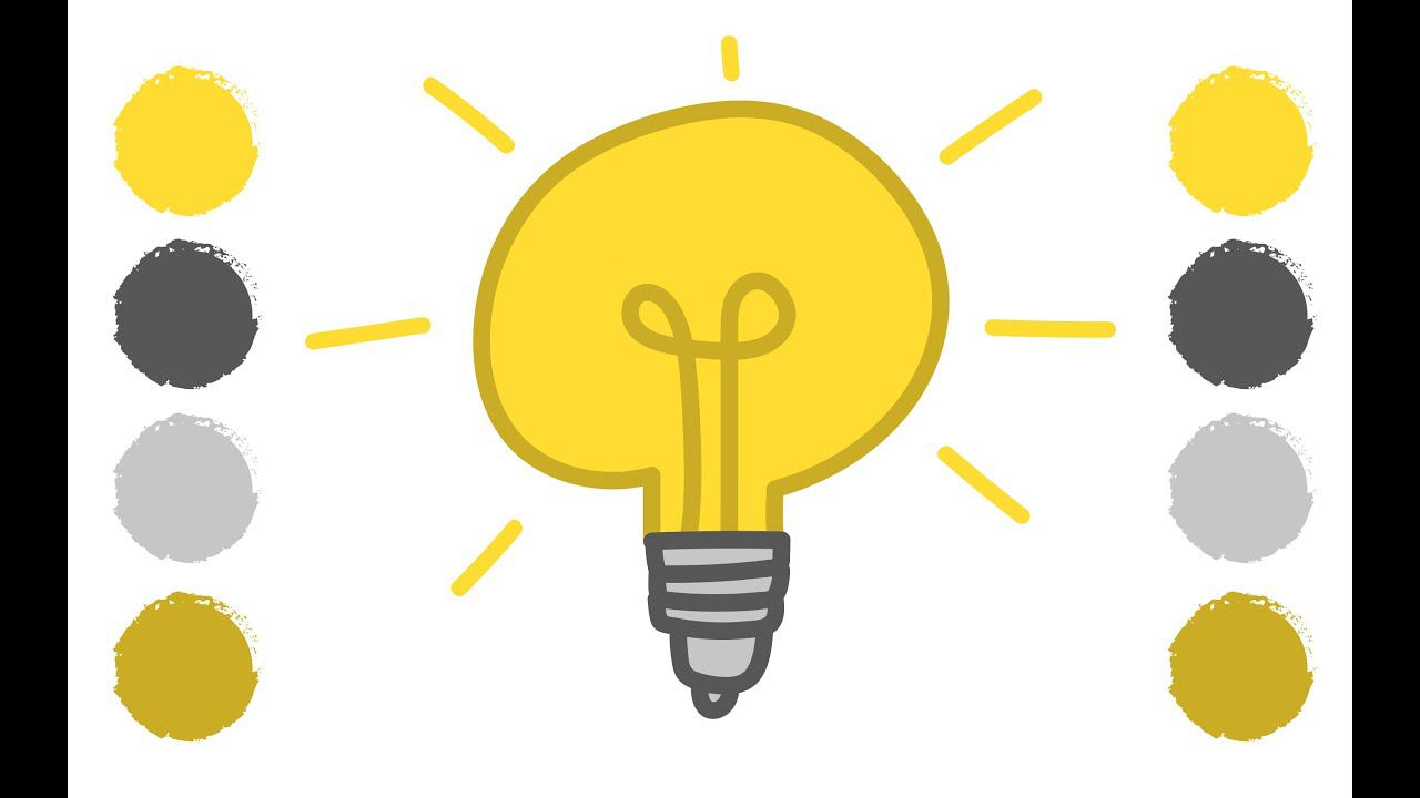 Как нарисовать ЛАМПОЧКУ / Раскраска ЛАМПОЧКА / Краски Раскраски / How to draw a light bulb смотреть онлайн