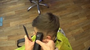 Как сделать переход машинкой без насадок техникой машинка на расческе // How to make a transition