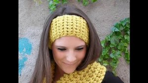 Модные вязаные повязки на голову. Разные варианты