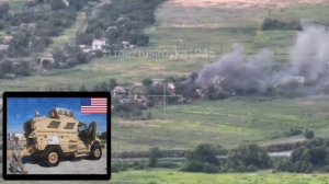 Уничтожение FPV дроном MaxxPRO ВСУ на Запорожском направлении/Destruction of the AFU MaxxPRO by FPV