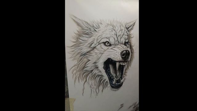 Как рисовать волка - аэрография Урок 4 часа смотреть онлайн