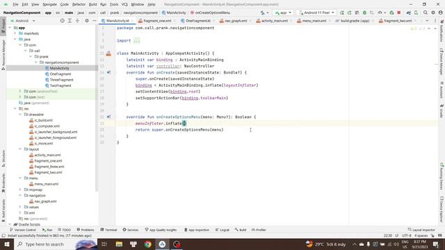 Android Navigation Component | Sử dụng Option Menu điều hướng Fragment смотреть онлайн
