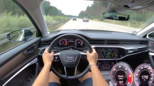 2021 Audi A6 45 TDI Quattro 245 PS TOP SPEED AUTOBAHN DRIVE POV
