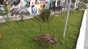 инсталяция, новгородский мальчик Онфим, мем с берестяной грамоты.mp4