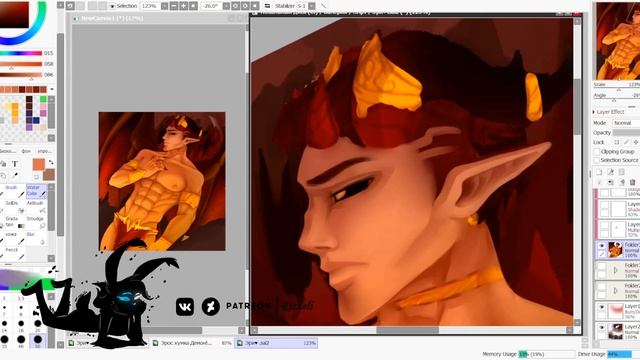 ❥Speedpaint | Paint Tool Sai 2 ~ Demonverse | смотреть онлайн