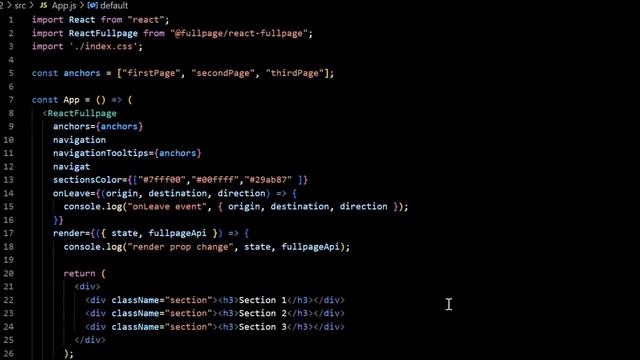 Awesome Full Page Scrolling Effect in React JS | #reactjs #fullpagejs #fullscreenscroll смотреть онлайн