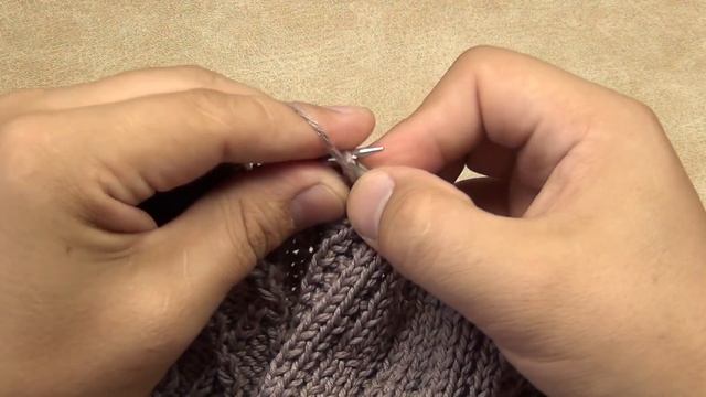 Мужской кардиган из хлопка, часть 2. Спинка