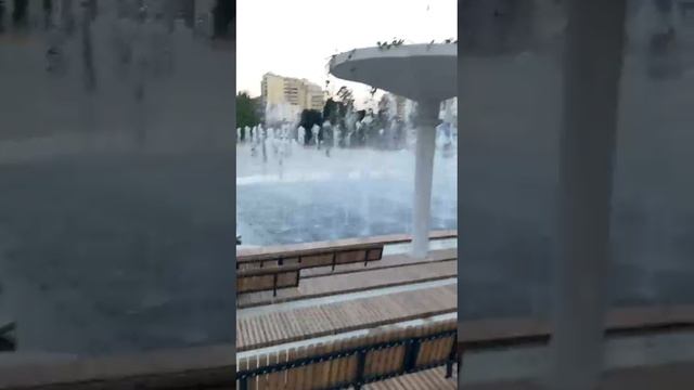 тестовый запуск фонтана
