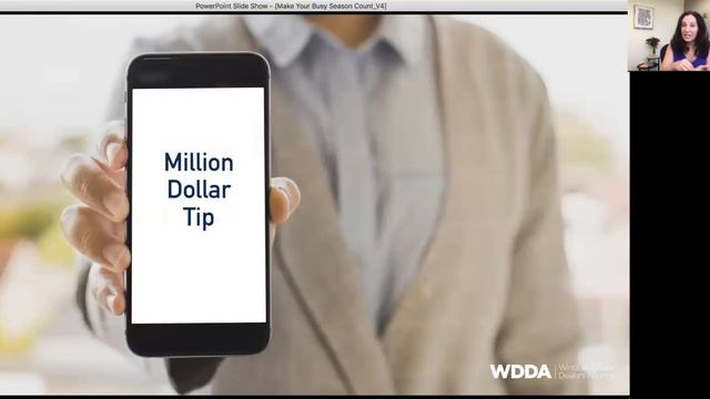 WDDA Webinar: Make Your Busy Season Count (May 2018) смотреть онлайн