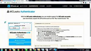 How to use mcleaks authenticator