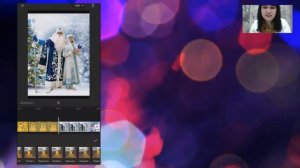 Монтаж трендового новогоднего видео с Дедом Морозом и Снегурочкой в приложении Cap cut
