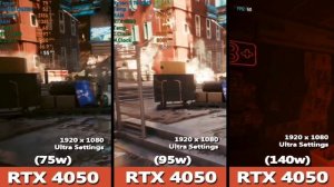 Laptop RTX 4050 (75w) vs (95w) vs (140w) Gaming Benchmark Test | Acer NItro V | Nitro 5 | Lenovo LO