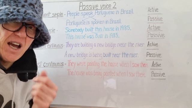 Passive voice with present and past tenses