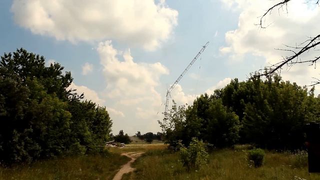 Падение радиовышки 180 метров Бровары 12.06.2013