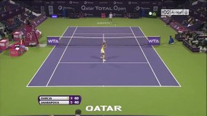 Maria Sharapova vs Carolina Garcia Highlights - Doha 2013 2nd round