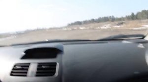 Дочка первый раз за рулем. 11 лет.