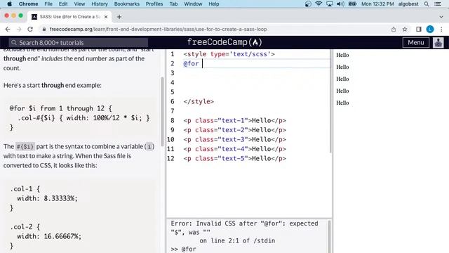 freeCodeCamp - Front End Development Libraries - Sass - Solutions