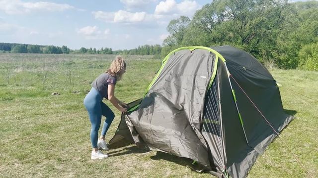 Обзор палатки с тамбуром Лотос 3 Эко на 4 сезона смотреть онлайн