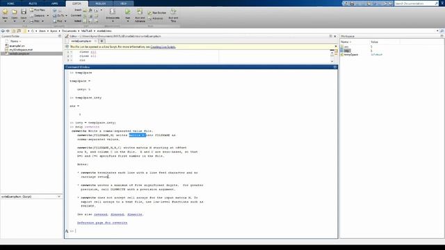 Matlab Basics: Reading and Writing CSV Files (including from Excel) смотреть онлайн