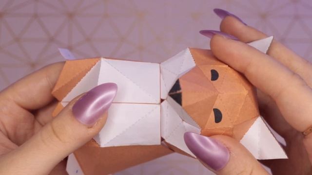 DIY ПОЛИГОНАЛЬНАЯ ЛИСА ПАПЕРКРАФТ ИЗ БУМАГИ | Katrin//Kate