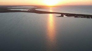 Межводное, Крым, осень: закат на озёрах Джарылгач и Ярылгач | 4K 60fps