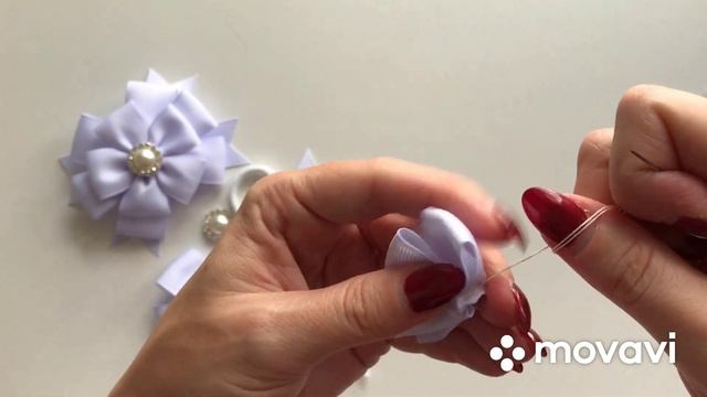 МК Бантики из ленты 2,5 см.??. DIY Bows from ribbon 2,5 cm ?? смотреть онлайн