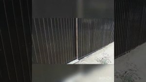 Откатные ворота своими руками. Очень бюджетный вариант.