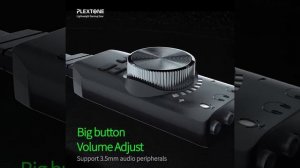 Внешняя звуковая карта USB 7.1 Channel  для наушников и микрофона PLEXTONE GS3 Mark2