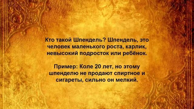 КТО ТАКОЙ ШПЕНДЕЛЬ
