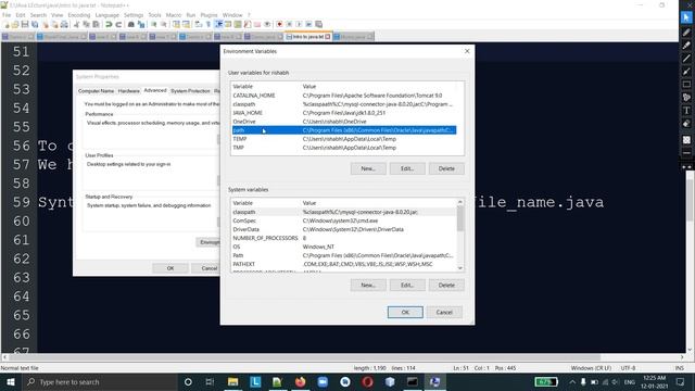 Introduction to Java and Environment variables #path #pathset #java #programmers #coders смотреть онлайн