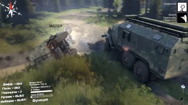 Грязь,вода,уралы | : SPINTIRES смотреть онлайн