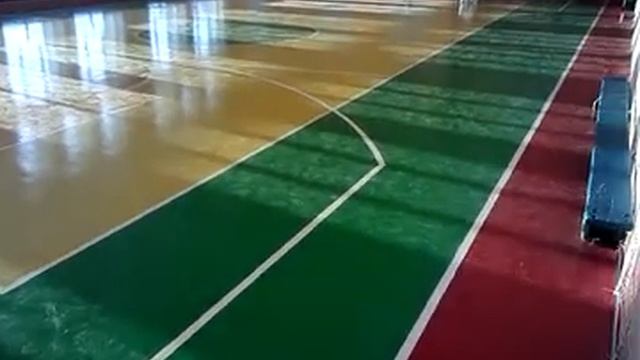 Полимерное покрытие спортивного зала