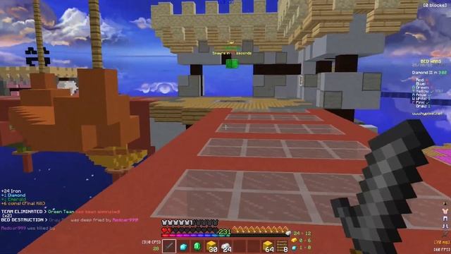 Playing on Playground | Hypixel Solo Bedwars смотреть онлайн