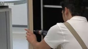 Установка мебельной жалюзи REHAU RAUVOLET с направляющими TOP