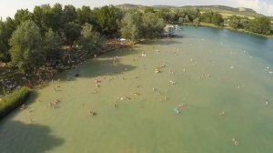 Palatinus tó strand (légi videó)