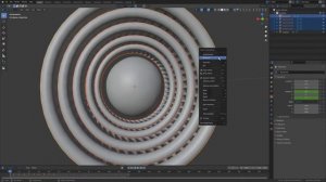 Геометрический танец колец в Blender 2.92