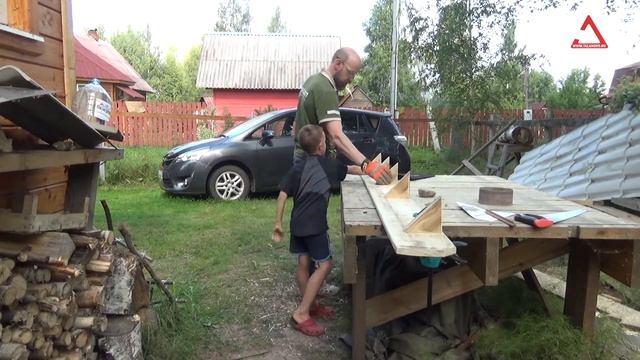 Деревянная полка своими руками. DIY смотреть онлайн