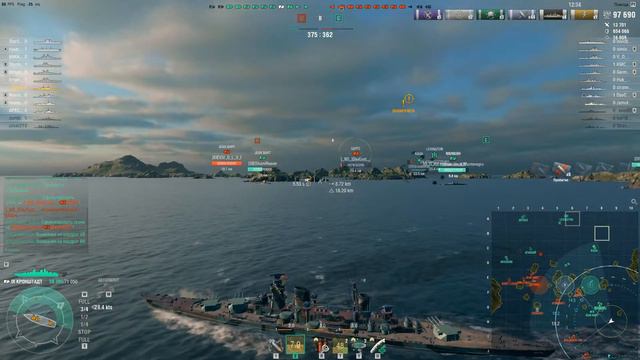 Рекордный бой на крейсере СССР Кронштадт(Kronstadt,Wows)