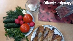 Как готовить Салат баклажан из рулетик ?Bakilajon salat ruletka