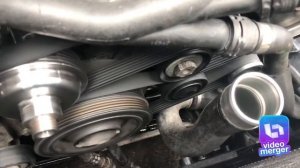 Остановка мотора бмв м57н до и после установки обгонный муфты генератора (замедленное)