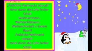 ❄Fröhliche Weihnacht überall ❄Текст рождественской песенки на немецком языке с переводом