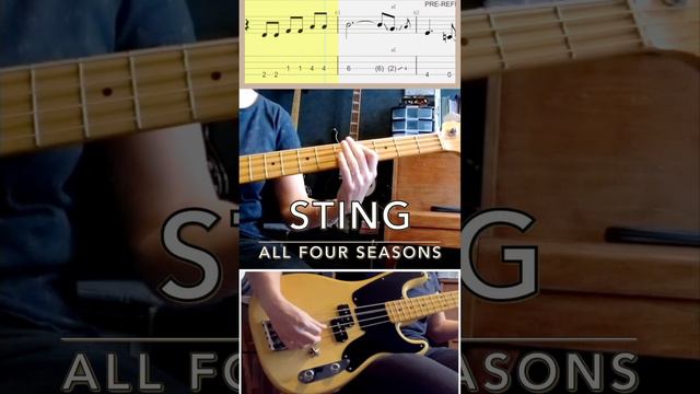 Sting - All four seasons Bridge tablature basscover basscoverwithtabs fenderprecisionbass