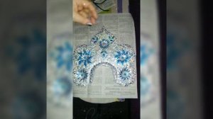 Кокошник для Снегурочки своими руками